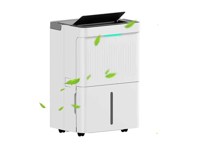 Deshumidificador eléctrico Green Homcom 35L 2 velocidades blanco 52,2x35,5x28 cm