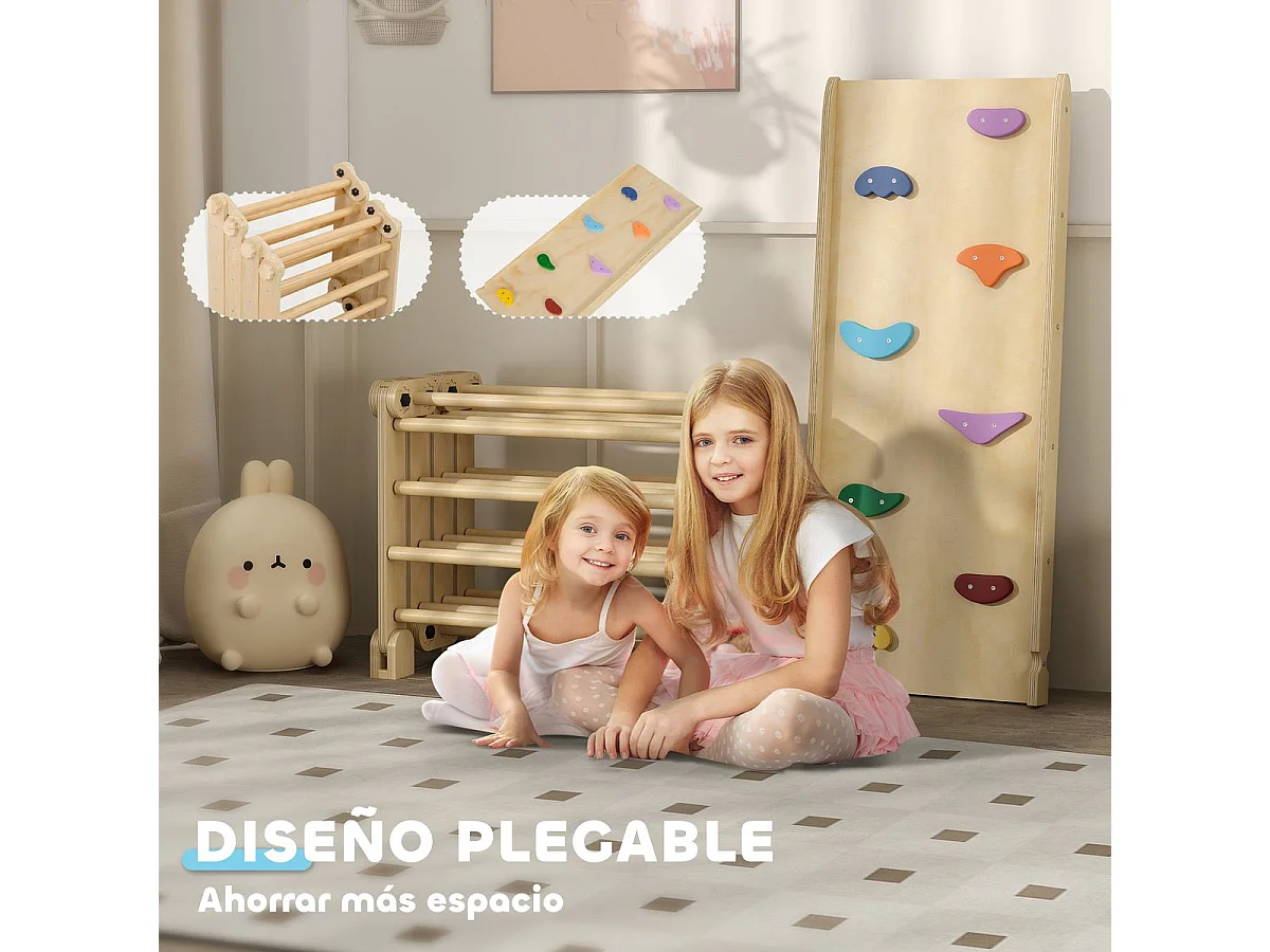 Juego de escalada infantil Aiyaplay 1-4 años multicolor 89x175x70 cm