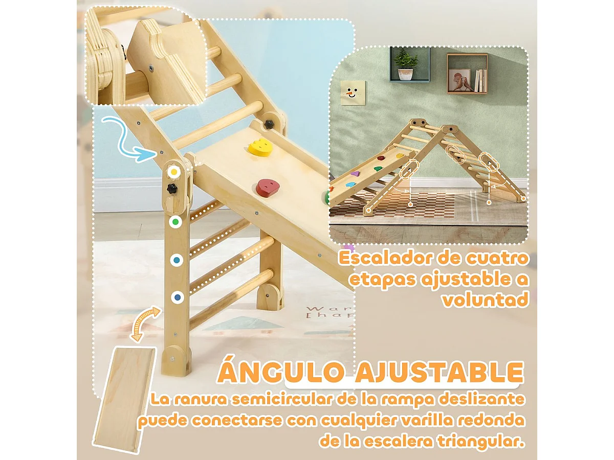 Juego de escalada infantil Aiyaplay 1-4 años multicolor 89x175x70 cm