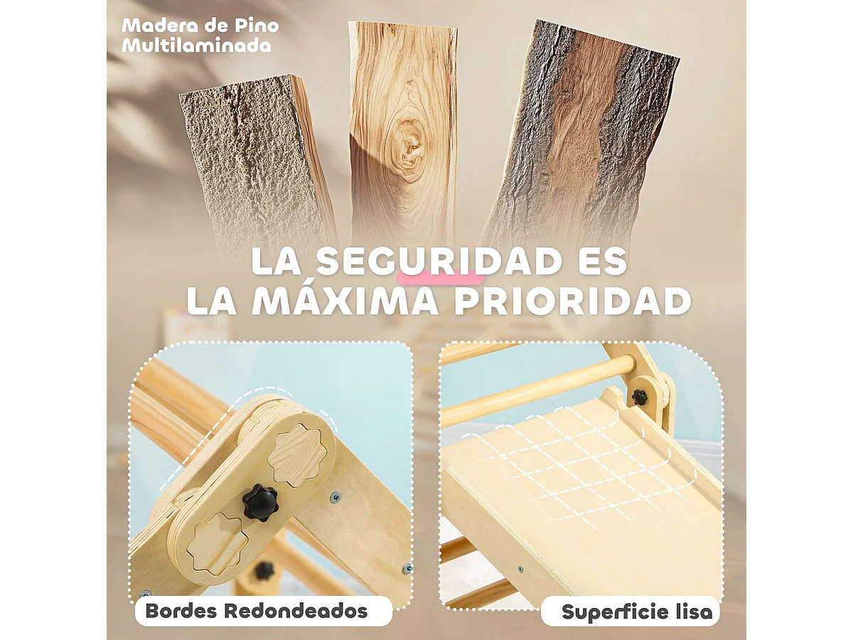 Juego de escalada infantil Aiyaplay 1-4 años multicolor 89x175x70 cm