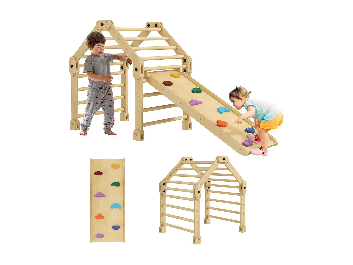 Juego de escalada infantil Aiyaplay 1-4 años multicolor 89x175x70 cm