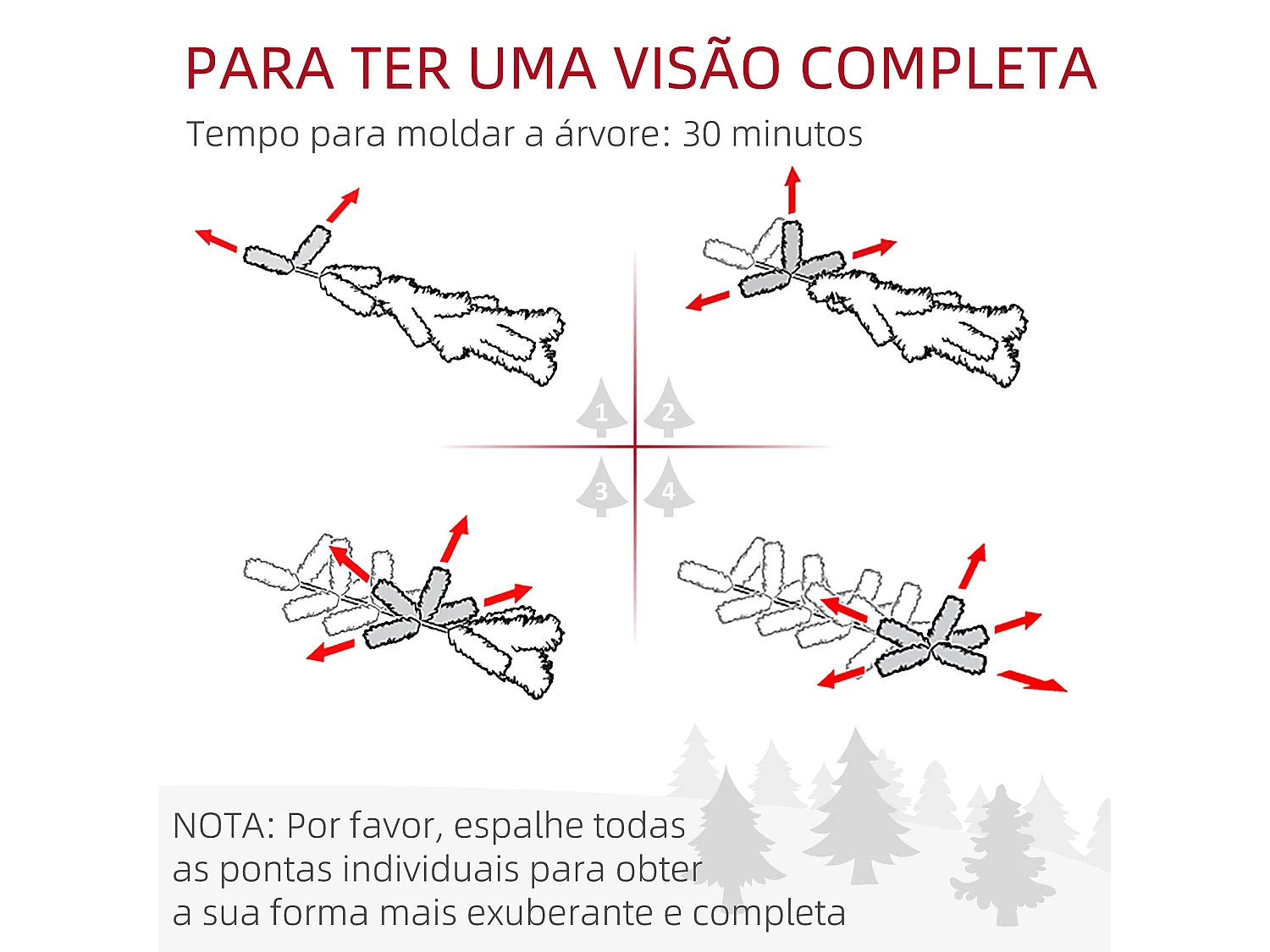 Árbol de Navidad Homcom 687 ramas base plegable verde Ø75x210 cm