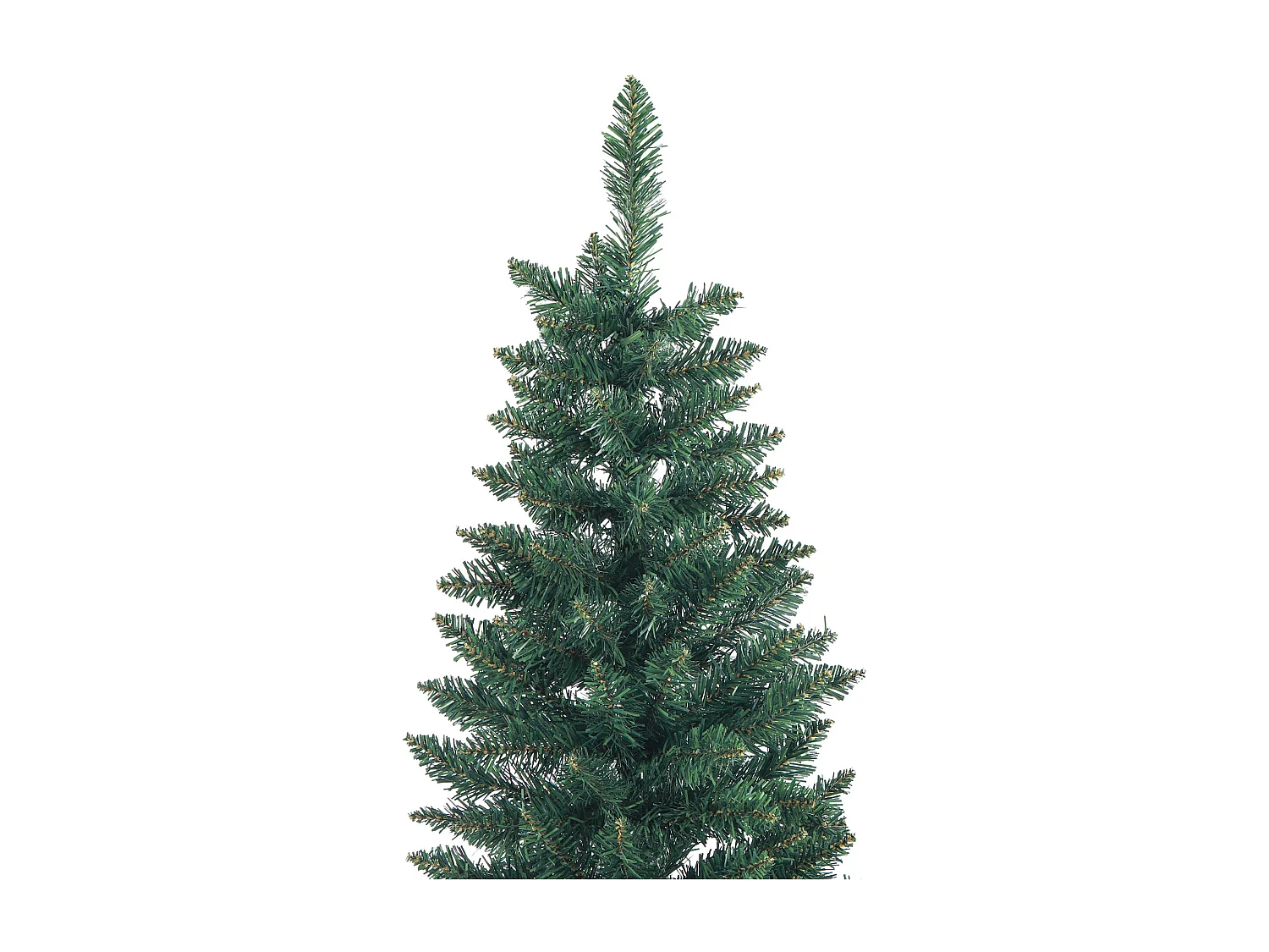 Árbol de Navidad Homcom 687 ramas base plegable verde Ø75x210 cm