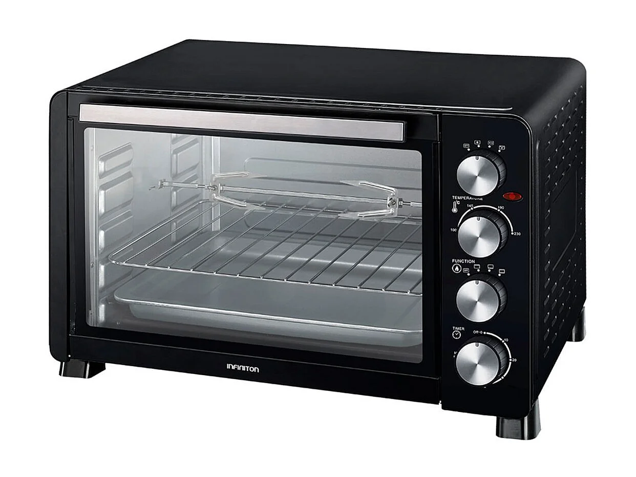 Horno de sobremesa Infiniton HSM-30N45 2000W 45L 4 funciones con accesorios negro
