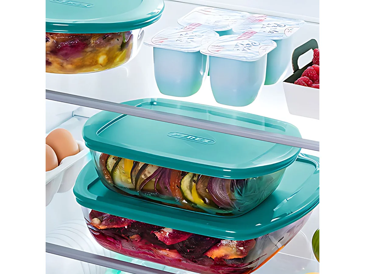 Recipiente Cook&Store PX Pyrex 4,5L con tapa verde 7,4x41x27,5 cm