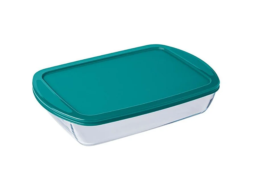 Recipiente Cook&Store PX Pyrex 4,5L con tapa verde 7,4x41x27,5 cm