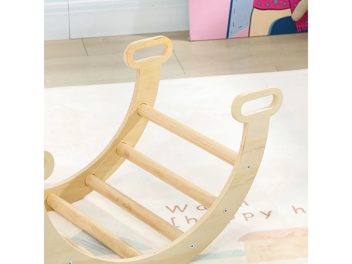 Arco de escalada infantil Aiyaplay 1-4 años natural 36x68x42 cm