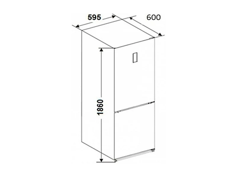 Frigorífico combi Fagor 3FFK-6636 No Frost 293L E blanco 186 cm