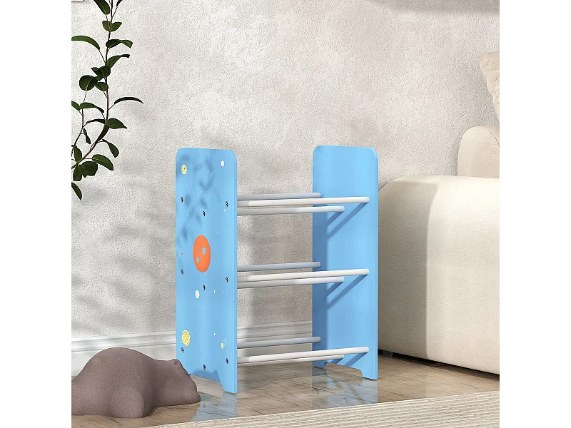 Estantería infantil Yoyó Aiyaplay 6 cajas +3A azul 60x43x30 cm