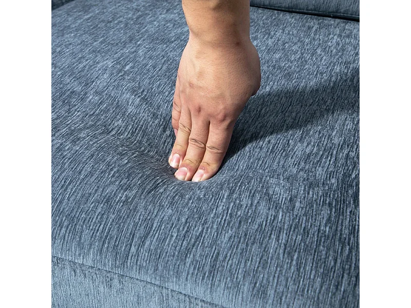 Sofá Chaise Longue Reversível em L com Almofadas - Conforto e Estilo para sua Sala de Estar