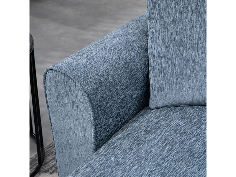 Sofá Chaise Longue Reversível em L com Almofadas - Conforto e Estilo para sua Sala de Estar