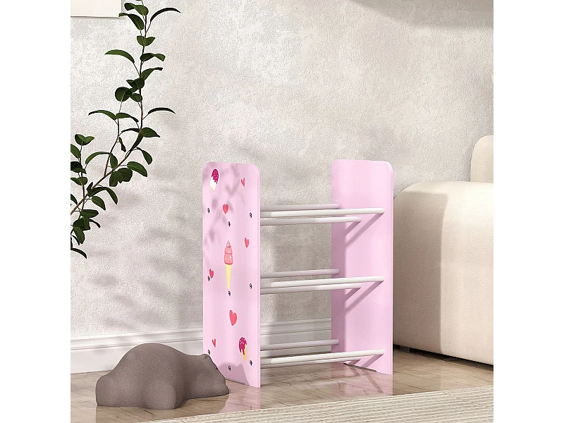 Estantería infantil Yoyó Aiyaplay 6 cajas +3A rosa 60x43x30 cm