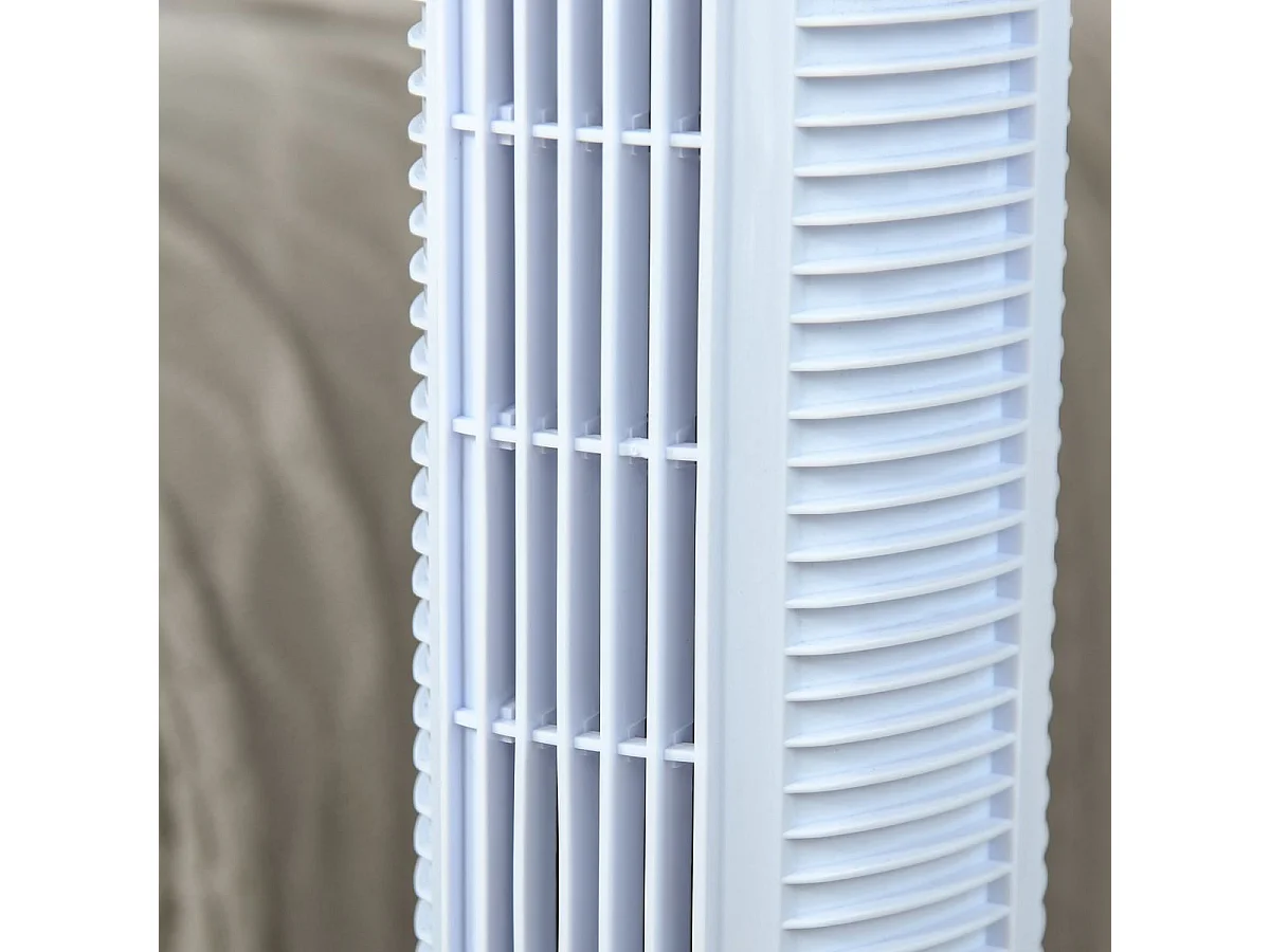 Ventilador de torre Rex Homcom 50W oscilante + 3 velocidades + control remoto blanco 78,5 cm