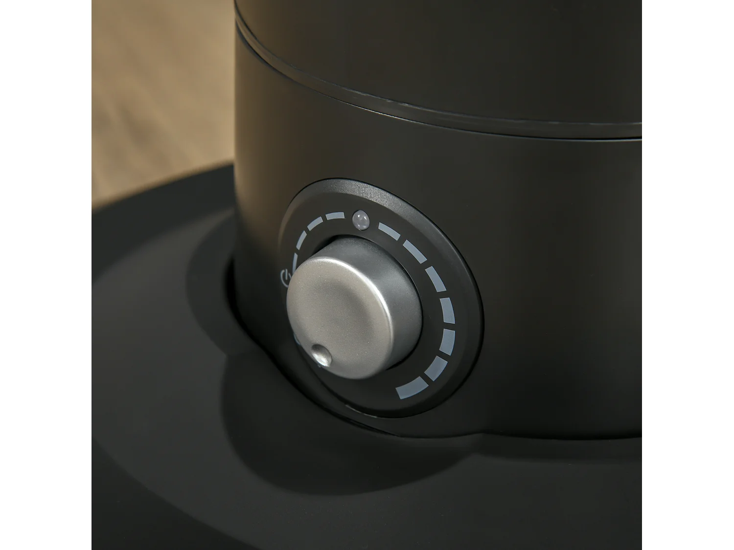 Ventilador de pie con nebulizador negro 44.5x44.5x120 cm HOMCOM