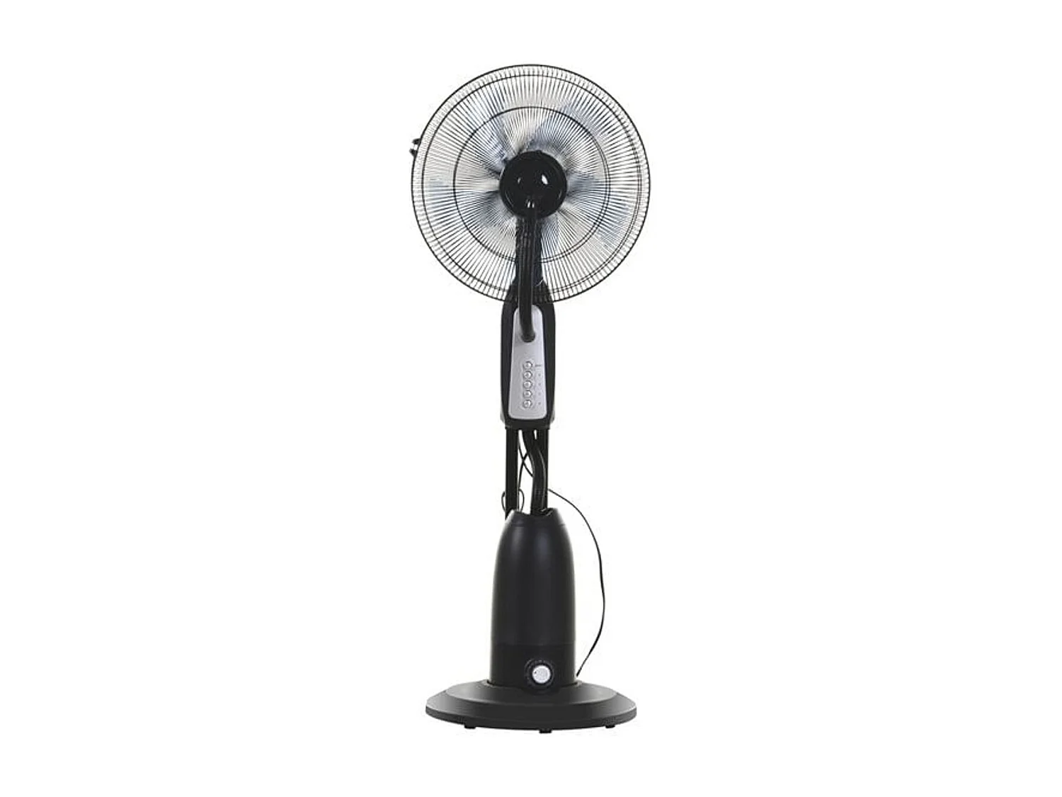 Ventilador de pie con nebulizador negro 44.5x44.5x120 cm HOMCOM