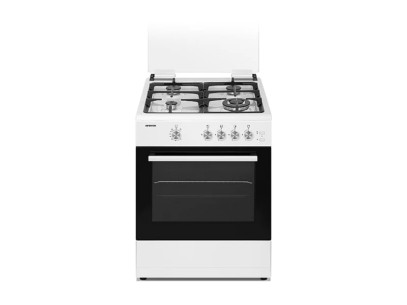 Cocina de gas con horno Infiniton CC60BLE 55L 4 fuegos con tapa blanco 59,8 cm