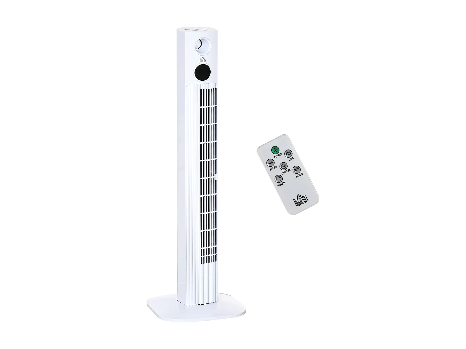 Ventilador de torre blanco 31.5x31.5x96 cm HOMCOM