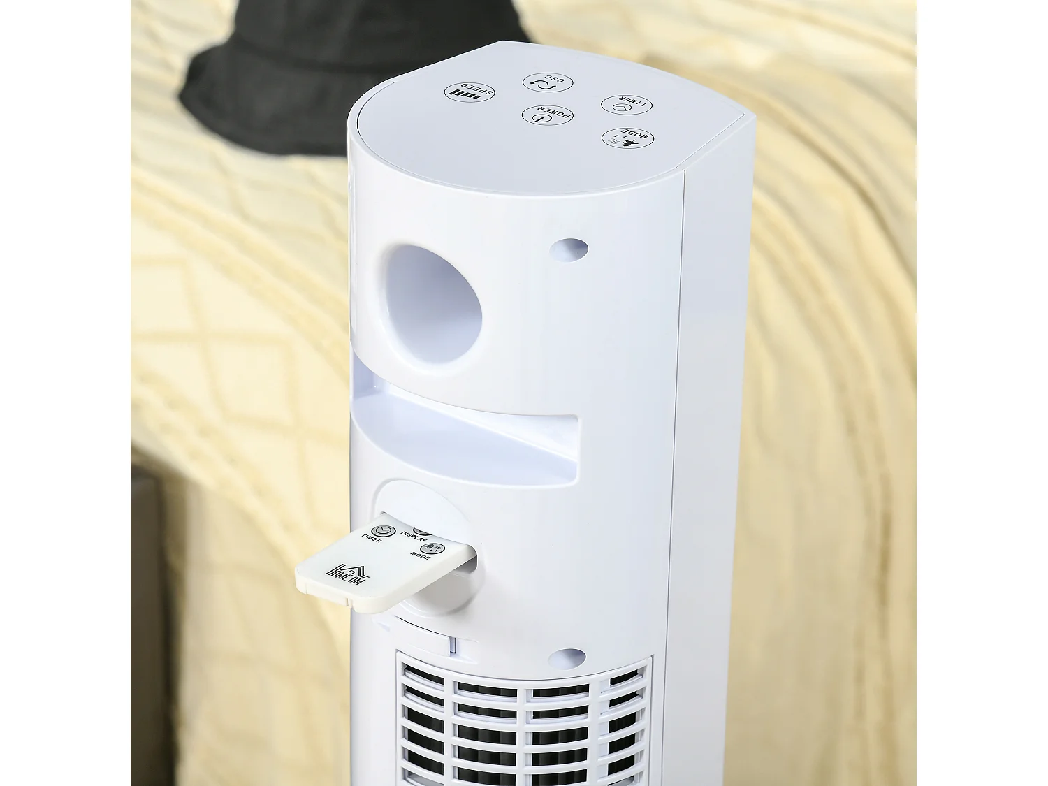 Ventilador de torre blanco 31.5x31.5x96 cm HOMCOM