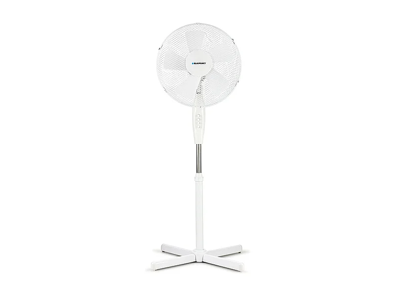 Ventilador de pie Blaupunkt BP2013 50W 3 velocidades 5 aspas blanco