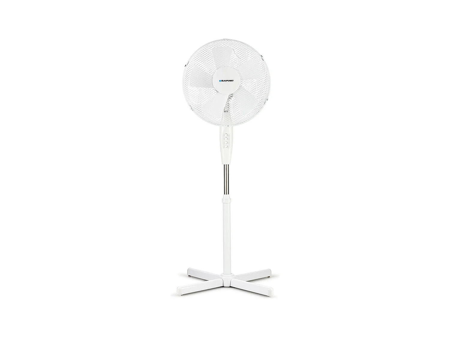 Ventilador de pie Blaupunkt BP2013 50W 3 velocidades 5 aspas blanco