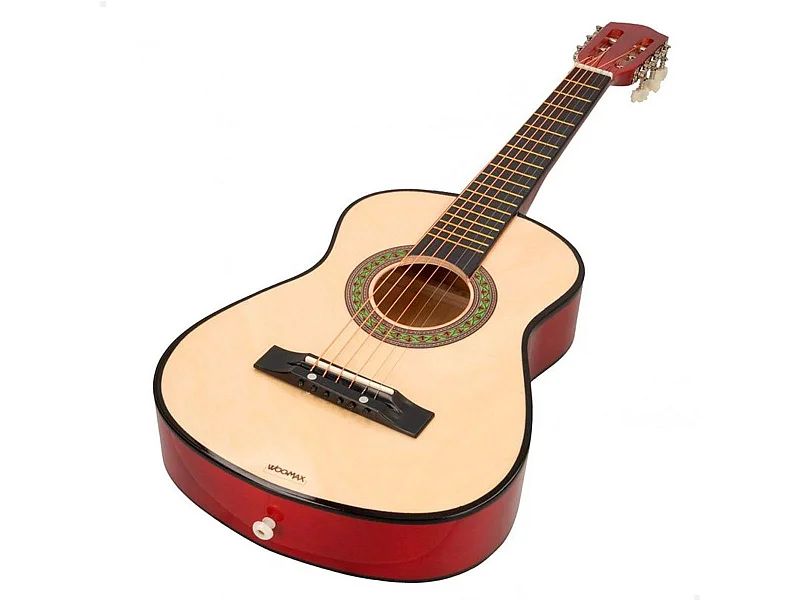 Guitarra española infantil Woomax 6 cuerdas +4A marrón 76x26x8 cm
