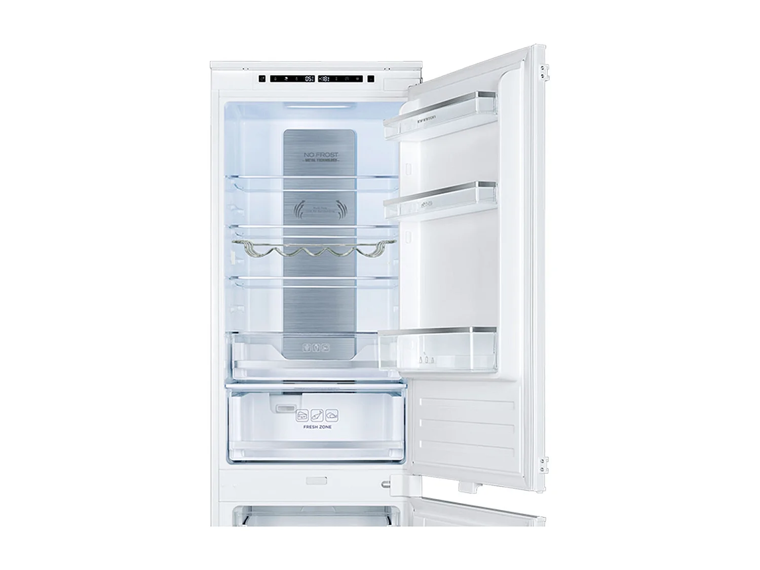 Frigorífico combi integrable Infiniton FGC-BB178 No Frost Metal 244L E blanco 176,9 cm