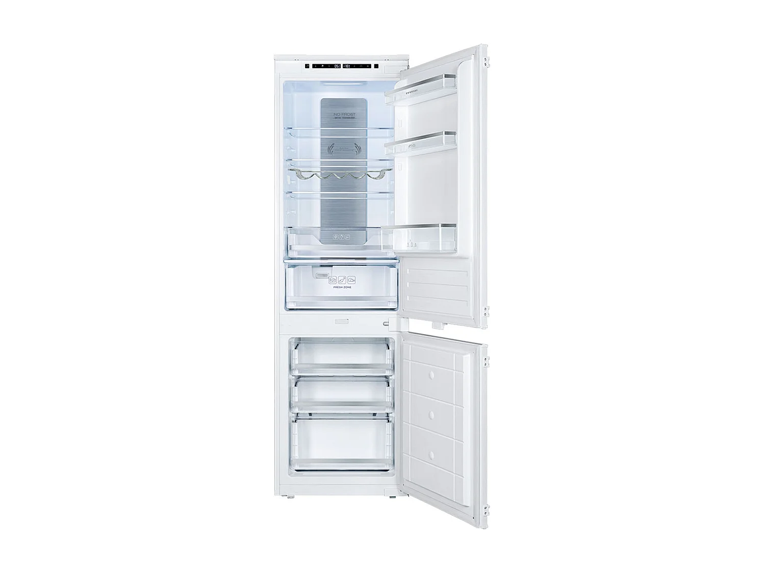 Frigorífico combi integrable Infiniton FGC-BB178 No Frost Metal 244L E blanco 176,9 cm