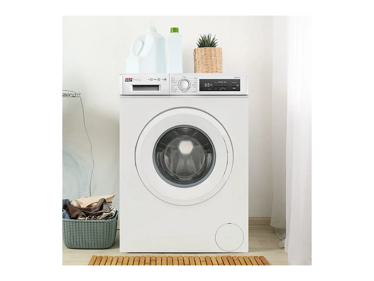 Lavadora carga frontal New Pol NWT0810 8Kg 1000 rpm D Blanco