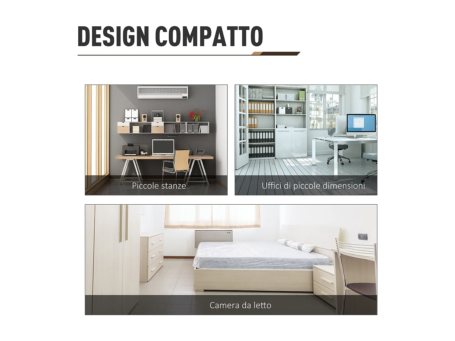 Scrivania con libreria per camera ufficio in legno multicolore