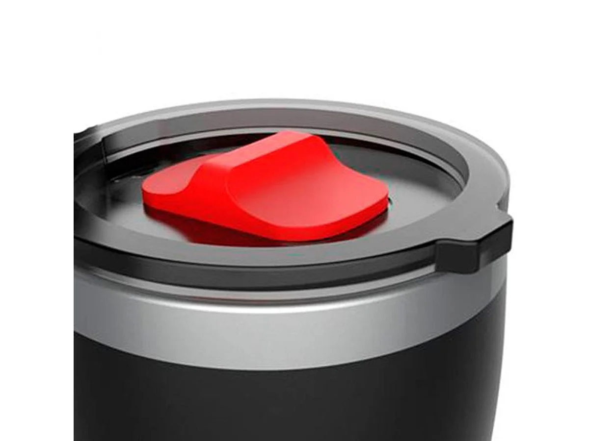 Pack botella térmica+taza Cloen triple capa negro