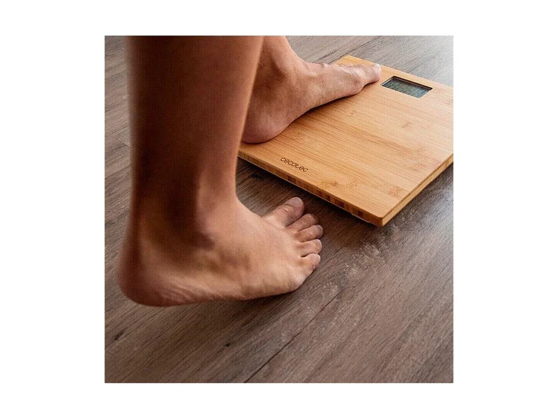 Báscula baño Cecotec Surface Precision 9300 Healthy bambú