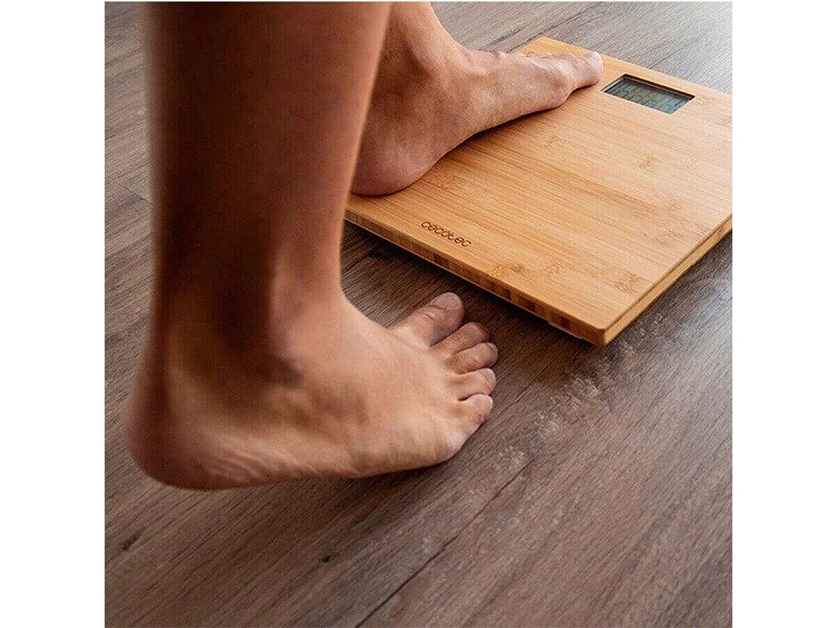 Báscula baño Cecotec Surface Precision 9300 Healthy bambú