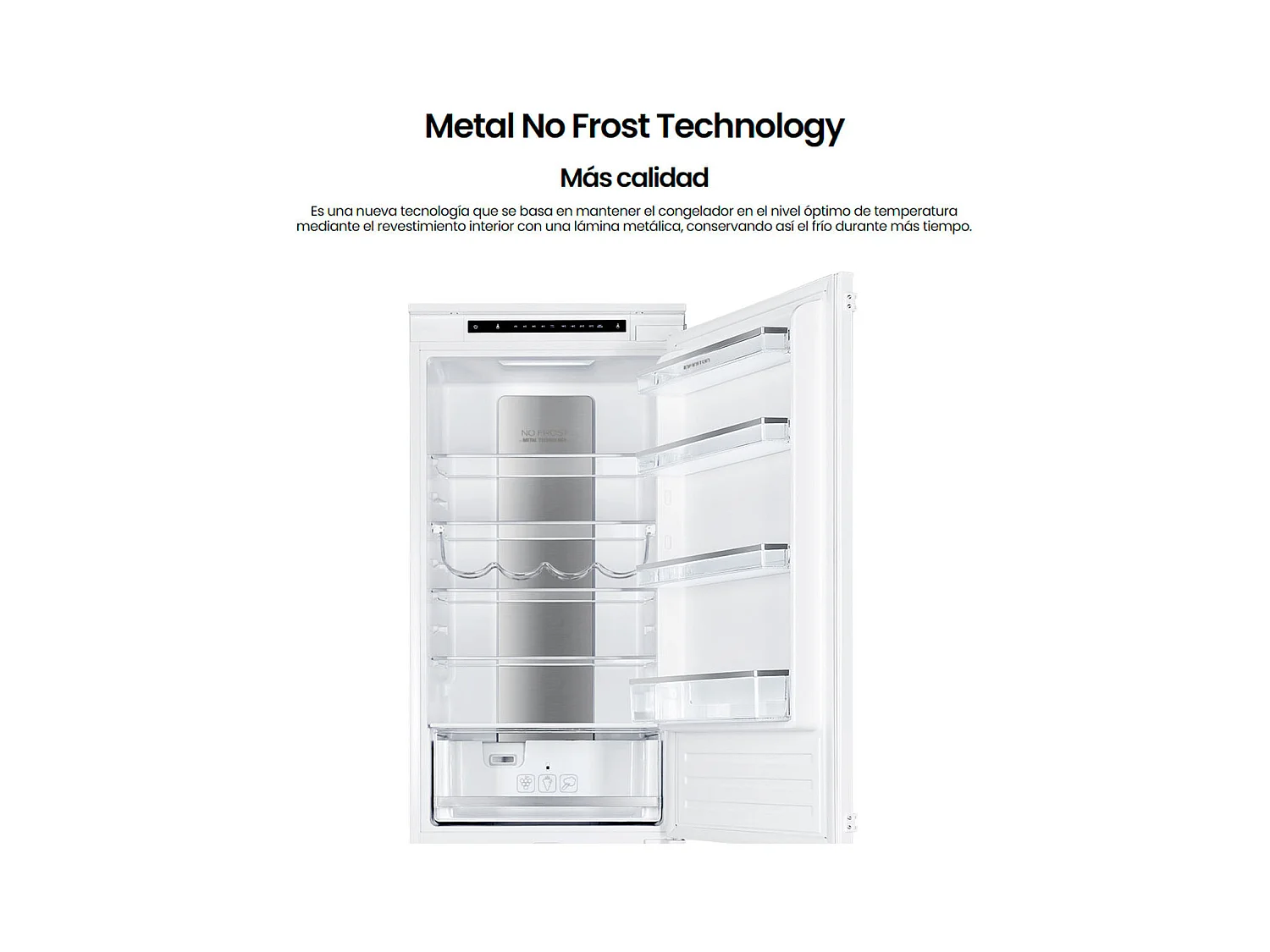 Frigorífico combi Infiniton FGC-BB39N Metal No Frost 270L control Tri-Zona E blanco 193,7 cm
