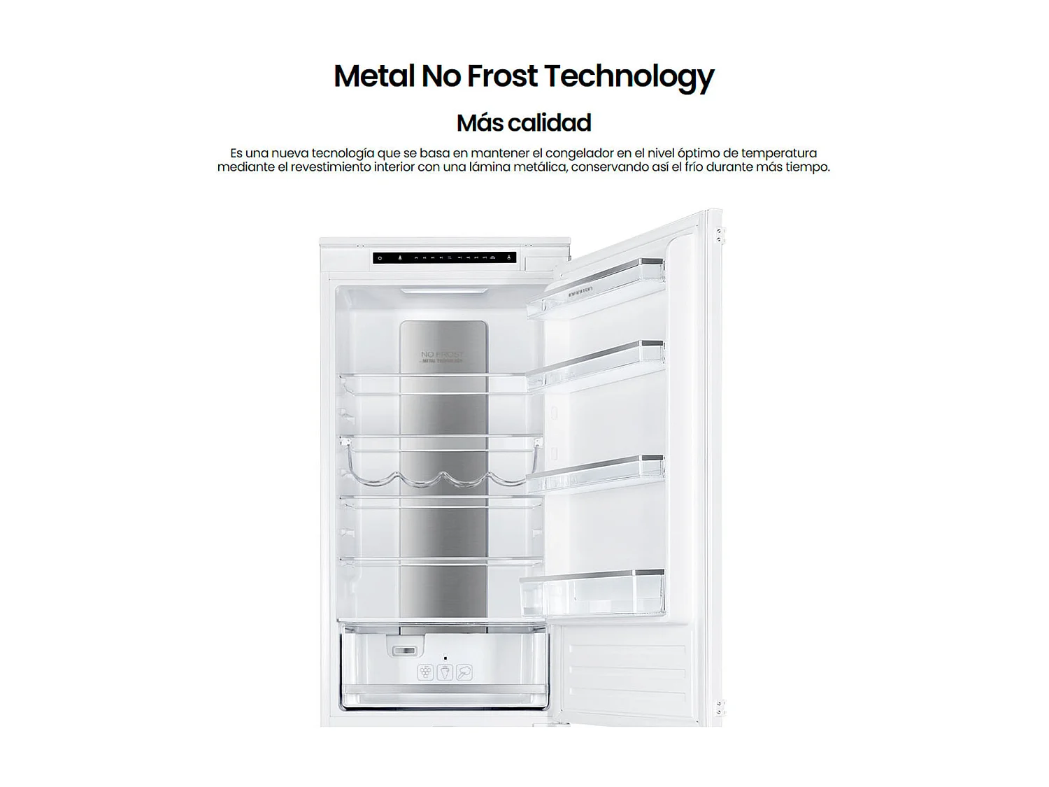 Frigorífico combi Infiniton FGC-BB39N Metal No Frost 270L control Tri-Zona E blanco 193,7 cm