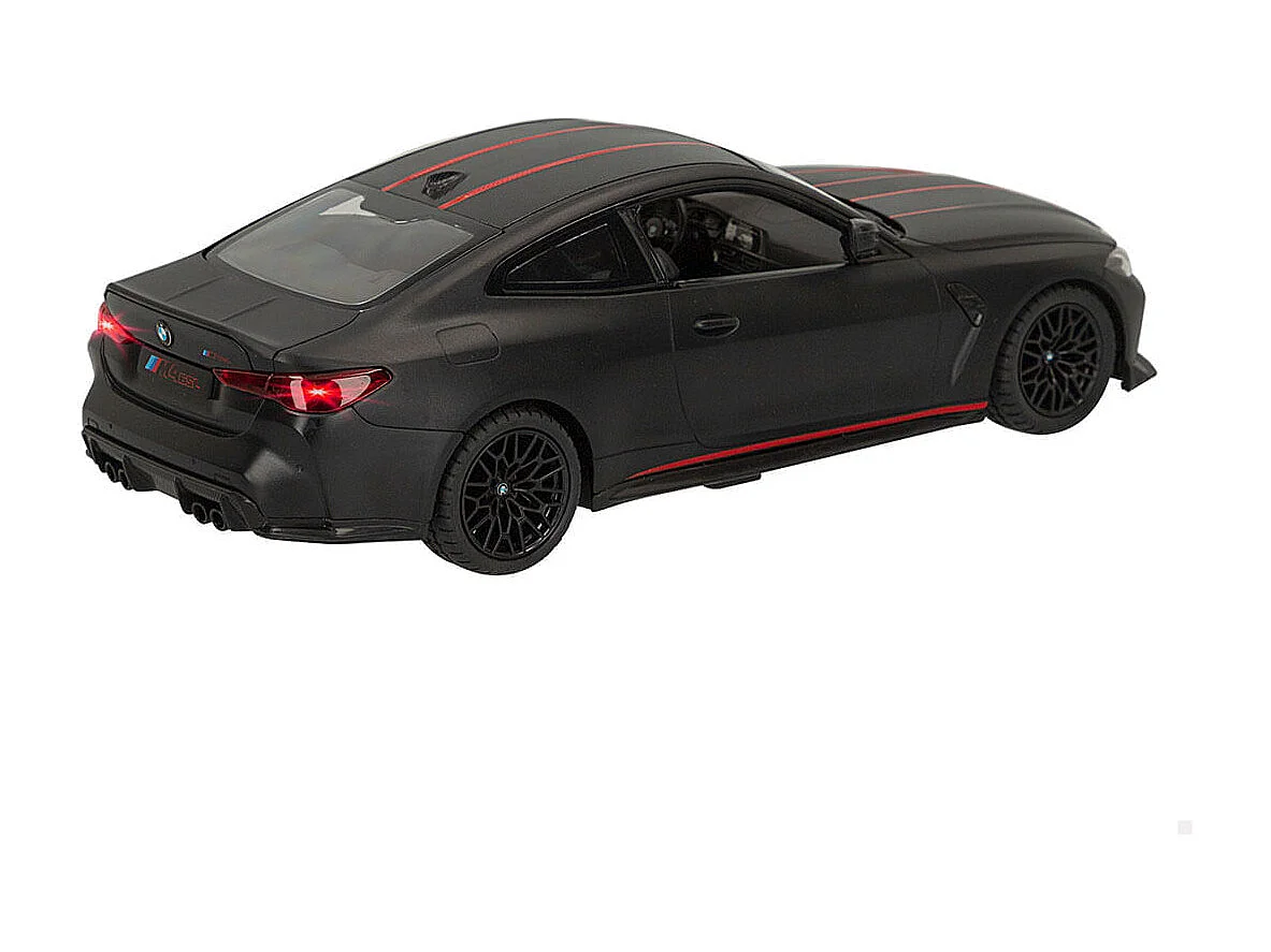 Coche teledirigido BMW M4 CSL Rastar con mando +6A negro 8,5x30x13 cm