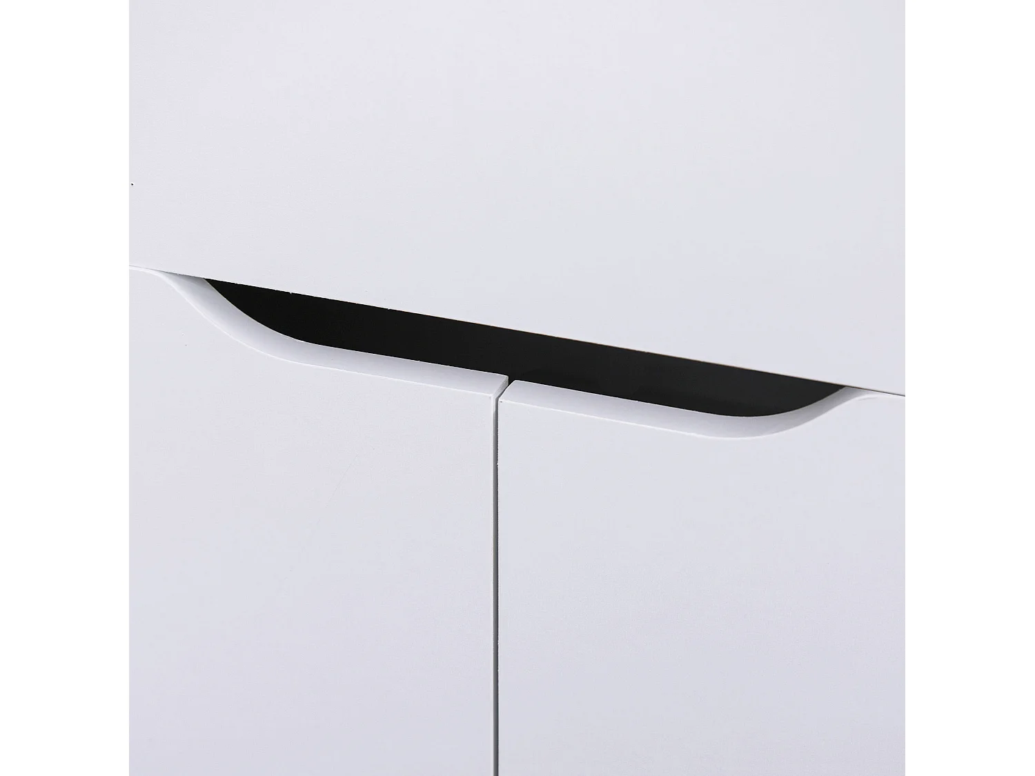 Scrivania angolare con piano estraibile e libreria color legno bianco