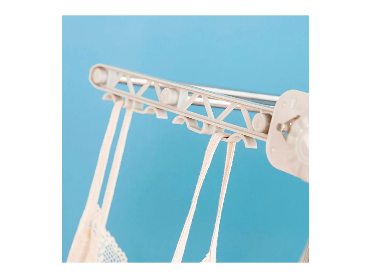 Tendedero eléctrico Dryllon InnovaGoods con flujo de aire 24W 12 barras plegable inox