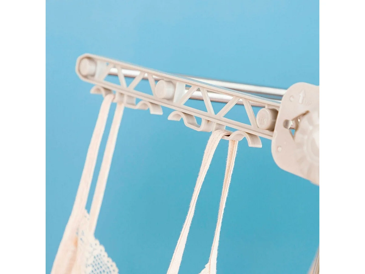 Tendedero eléctrico Dryllon InnovaGoods con flujo de aire 24W 12 barras plegable inox