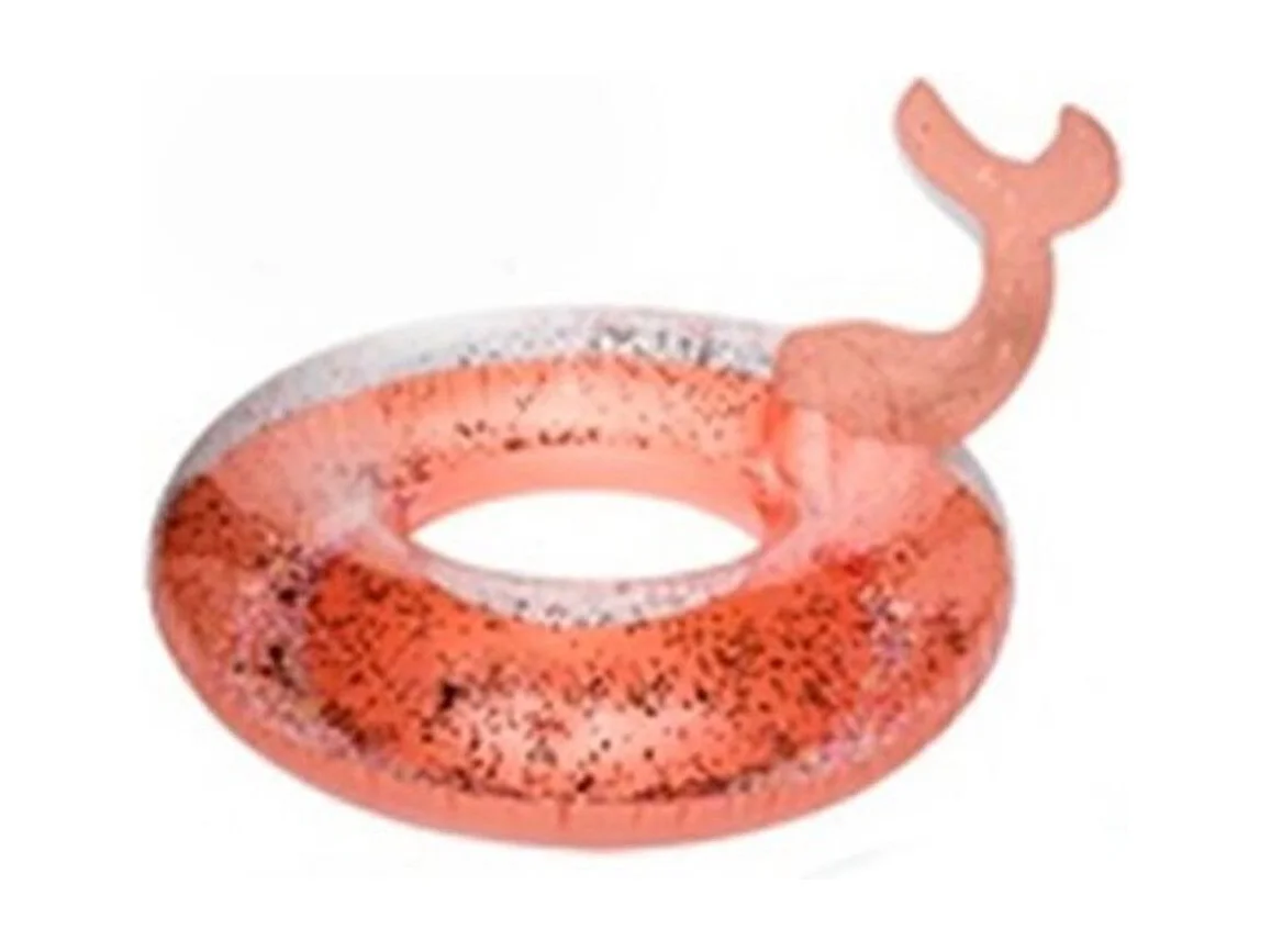 Rueda hinchable cola de pez naranja