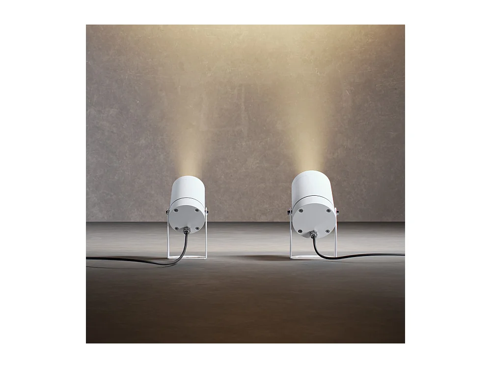 Sair XL - Spot LED rond 20W IP65 Blanc 3000K - Éclairage de jardin pour plantes ou haies h38cm - Beneito Faure