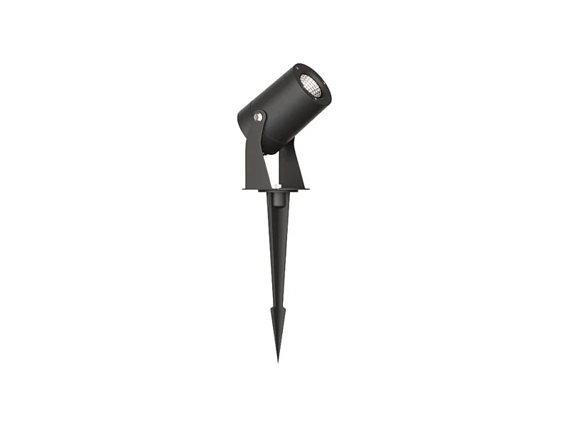 Sair - Spot LED rond 10W IP65 Noir 2200K - Éclairage de jardin pour plantes ou haies h36cm - Beneito Faure