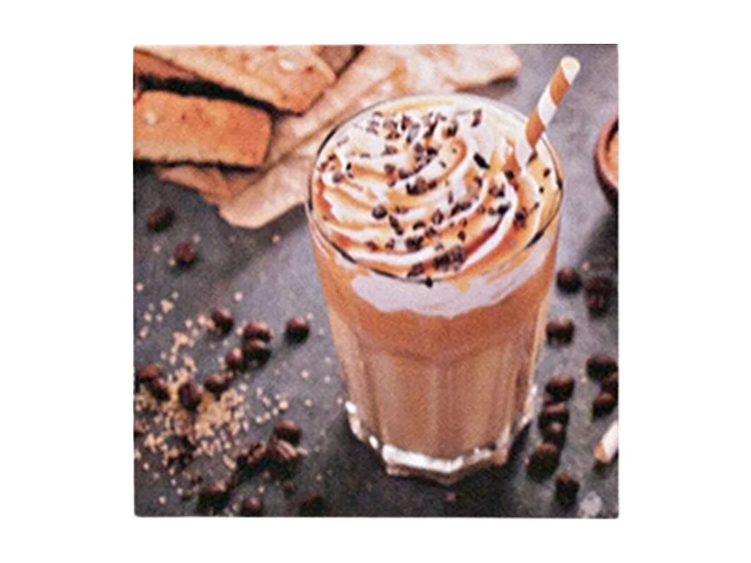 Print decorativo café batido 28x28x1,5 cm