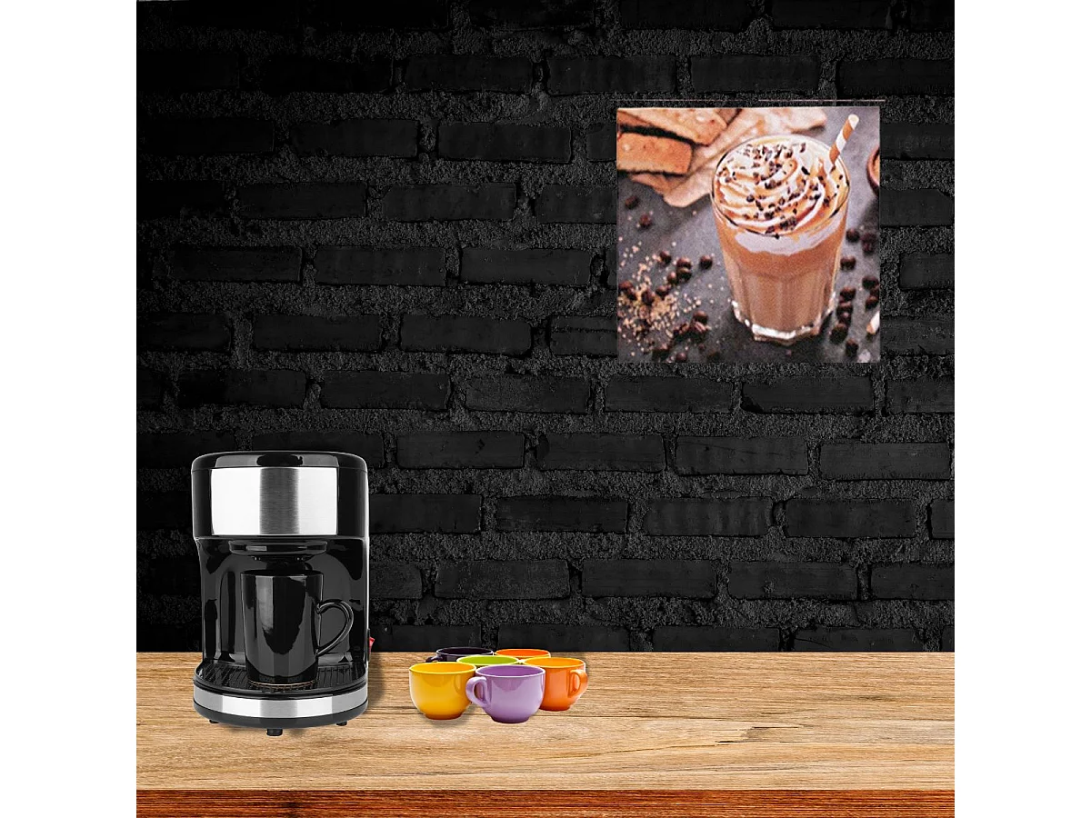 Print decorativo café batido 28x28x1,5 cm