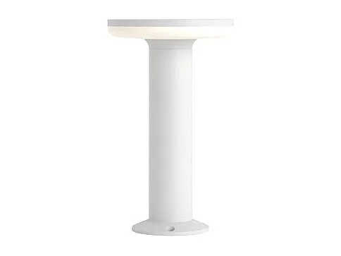 Mac Floor White 3000K - 12W IP65 30cm high outdoor LED bollard light in aluminum - Downlight - Beneito & Faure