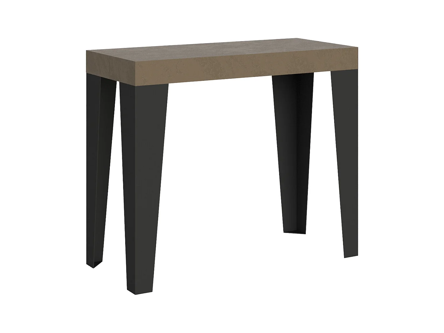 Table console extensible 90x40/300 cm Gris tourterelle Flame