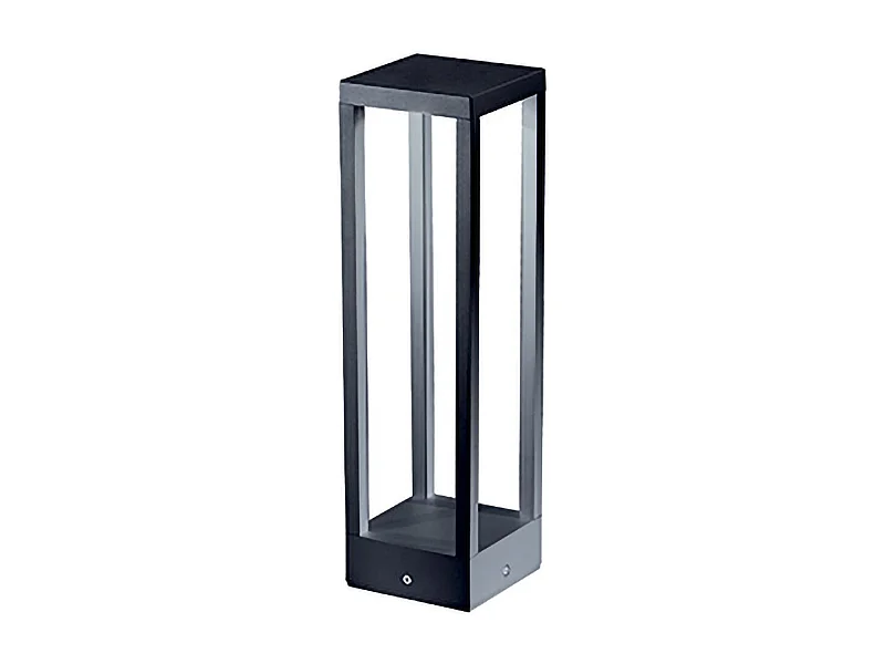 Home Pole - Poste de LED para jardim para fixação no chão - Luz noturna quente 3000K 230V 15W 1590lm Saffron - Cinza escuro