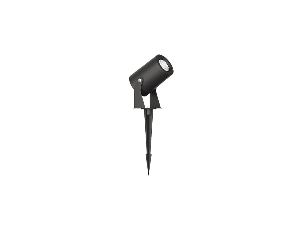 Sair XL - 20W Rund LED Spotlight IP65 Sort 2200K - Havelampe til planter eller hække h38cm - Beneito faure