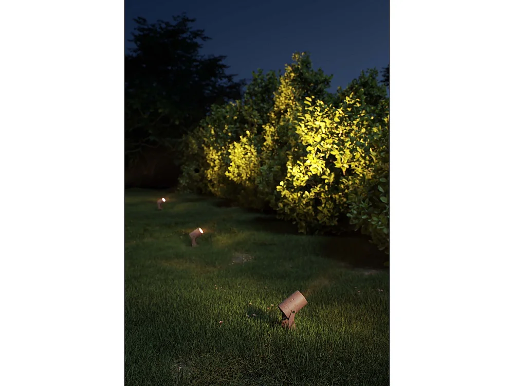 Sair XL - 20W Rund LED Spotlight IP65 Sort 2200K - Havelampe til planter eller hække h38cm - Beneito faure