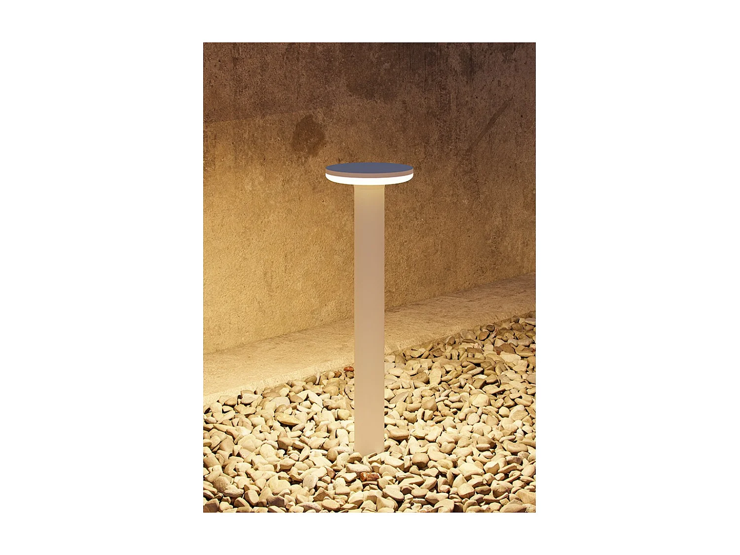 Mac Floor Corten 4000K - 12W IP65 30cm hohe LED-Pollerleuchte für den Außenbereich aus Aluminium - Downlight - Beneito & Faure