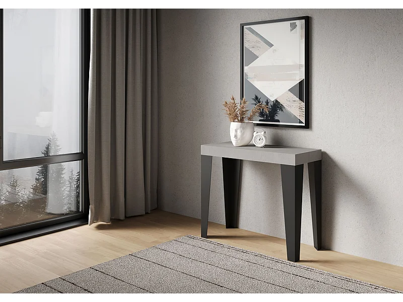 Ausziehbarer Konsolentisch 90x40/300 cm Flame Premium Kaschmir